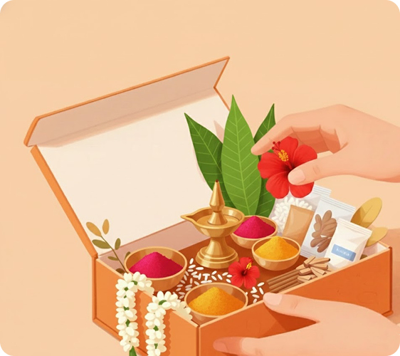 Pooja Items Shipping